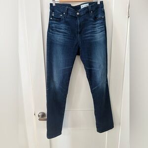 AG | dark denim jeans - Mari high rise slim straight- size 32